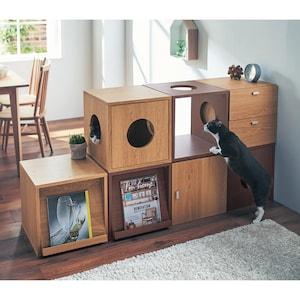 【タイムセール】 猫用タイプのキューブボックス(奥行40cm)の商品写真