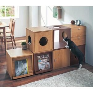 【タイムセール】 猫用タイプのキューブボックス(奥行40cm)の商品写真