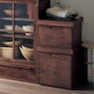 【5月6日までタイムセール】 あたらしくて懐かしい。茶箱風ボックス 【重ねて使える収納ボックス】の商品写真