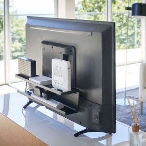 ルーターもスッキリ片付くテレビ裏収納ラックの商品写真