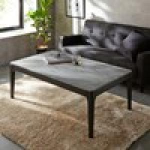 メラミン天板の大理石柄モダンリビングローテーブル 【キズや汚れに強い】の商品写真