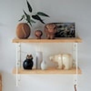 簡単設置で跡が目立ちにくい多段タイプの壁付け棚の商品写真