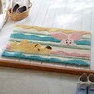 ふわふわすべりにくい玄関マット・ルックイン「くまのプーさん」の商品写真