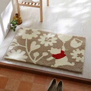 ふわふわすべりにくい玄関マット・バルーンフラワー「くまのプーさん」の商品写真