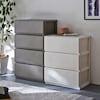 北欧モダンテイストの収納力の高い衣類収納チェストの商品写真
