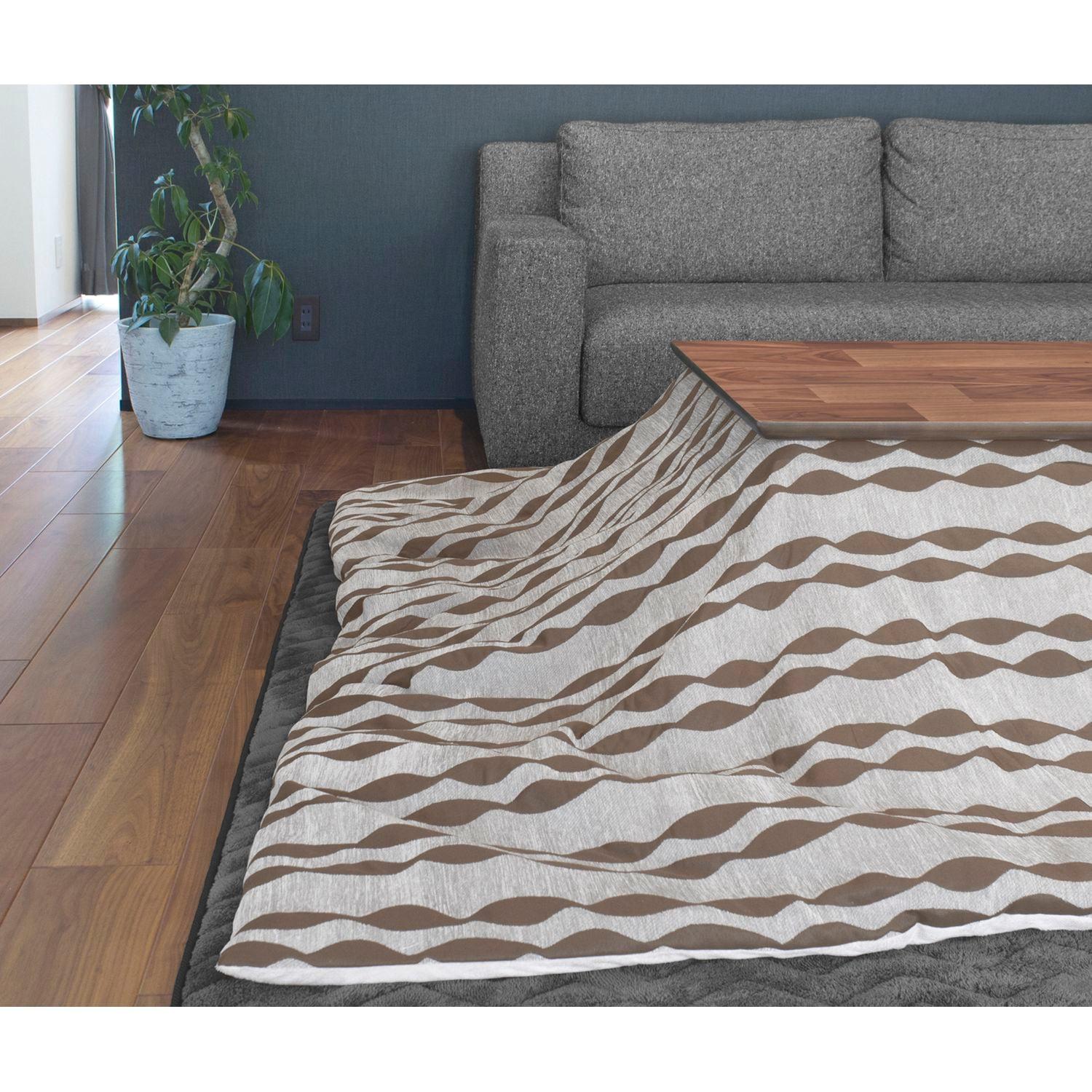 北欧調デザインのカバーが洗える薄掛けこたつ布団の商品写真