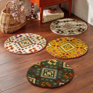 ウール100%ギャッベ調チェアパッドの商品写真