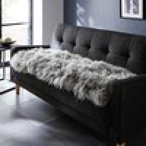 ムートンのウレタン入りふんわりロングシートクッションの商品写真