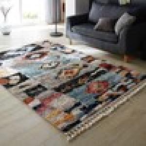 トルコ製折りたためるウィルトン織ラグ(モロッカン)の商品写真