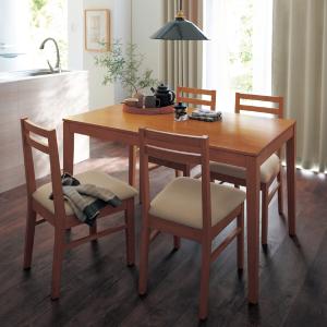 シンプルダイニングテーブルセット(5点セット)の商品写真