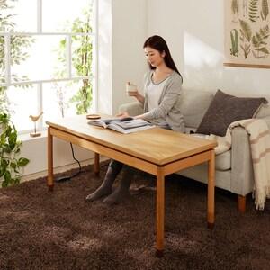 こたつ布団なしでも使えるこたつテーブル【ソファー前にちょうどいい高さ】の商品写真