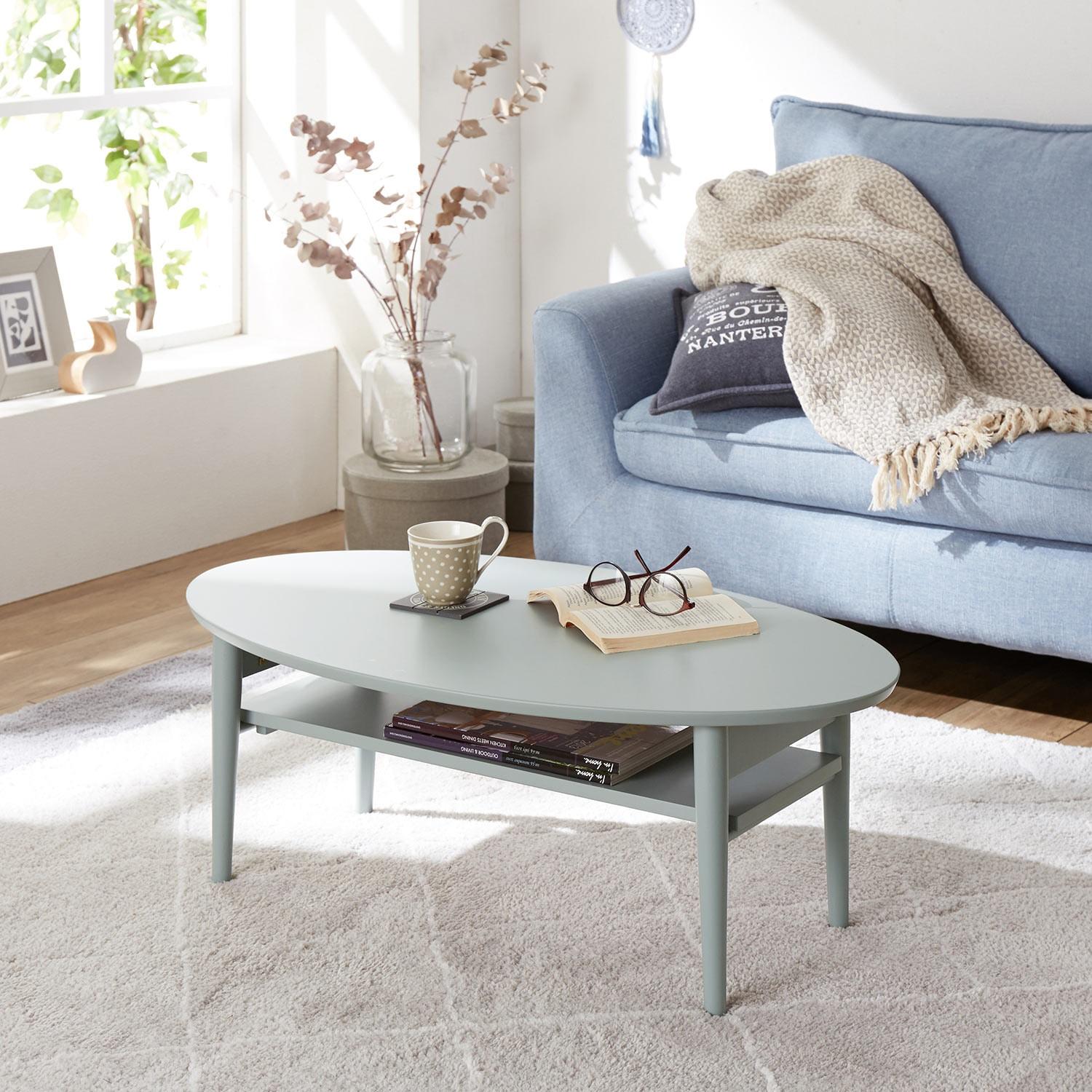 ペールカラーの折りたたみリビングローテーブルの商品写真