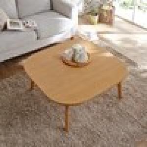 角が丸いコンパクトこたつテーブルの商品写真