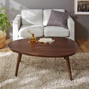 天然木のたまご型こたつテーブルの商品写真