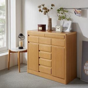 タモ材のリビングキャビネットの商品写真