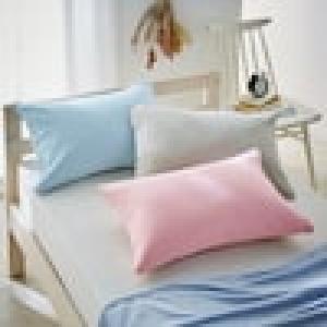 着脱簡単!ふっくらニット素材のL字ファスナー式枕カバーの商品写真