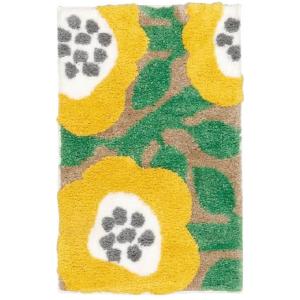 マイクロファイバーのふっくら玄関マット「ビッグフラワー」の商品写真