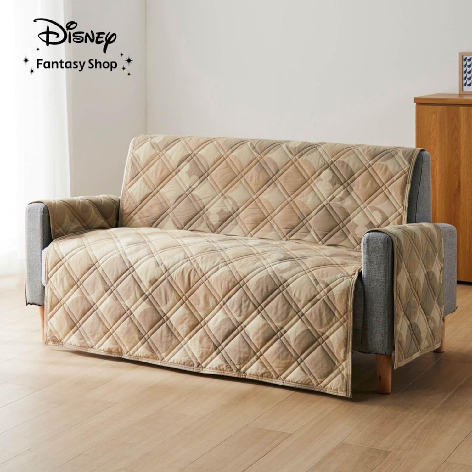 【4月27日までまとめ買いでお得】綿素材を使った撥水肘掛け付きソファーカバー「ミッキーモチーフ」の商品写真