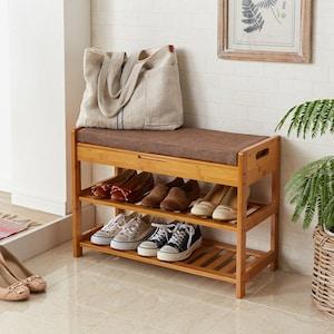 ベンチ使いもできるシューズラックの商品写真