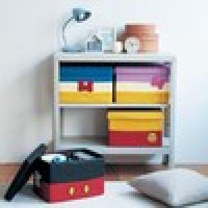 キャラクターイメージのふた付き収納バスケット(選べるキャラクター)の商品写真