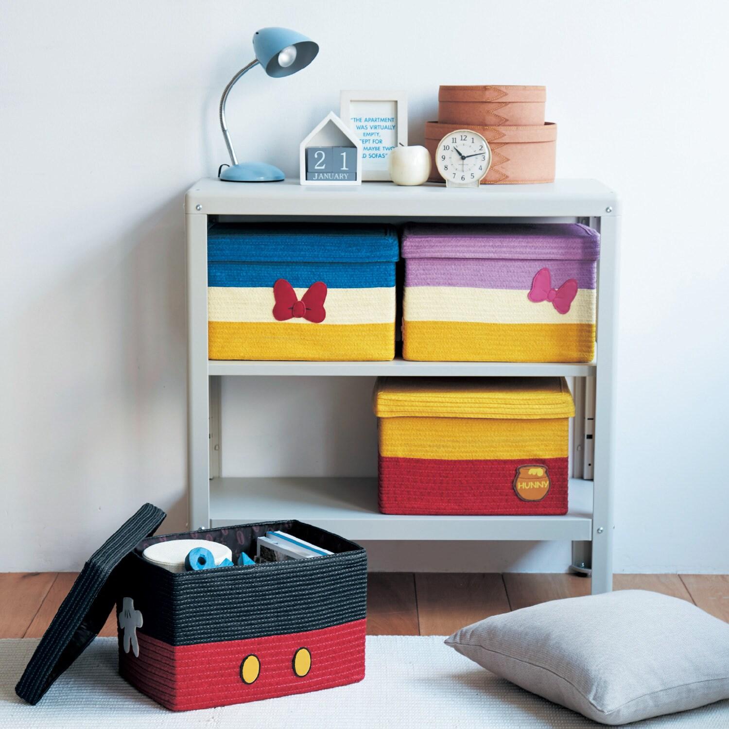 キャラクターイメージのふた付き収納バスケット(選べるキャラクター)の商品写真