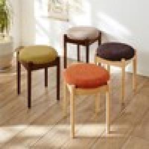 【超特価商品】カラーが選べるファブリック座面のスツールの商品写真