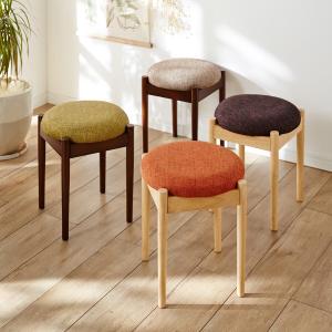 【超特価商品】カラーが選べるファブリック座面のスツールの商品写真