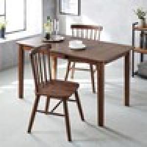 バタフライ天板のダイニングテーブルセット(3点セット) <2人用~4人用>の商品写真