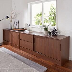 【幅・高さ1cmピッチサイズオーダー】組合わせてたっぷり収納できるチェスト(日本製) <奥行37cm>の商品写真