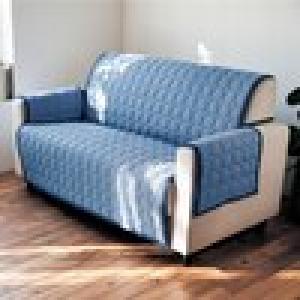 簡単に装着さらっと素材の肘掛け付きソファーカバーの商品写真