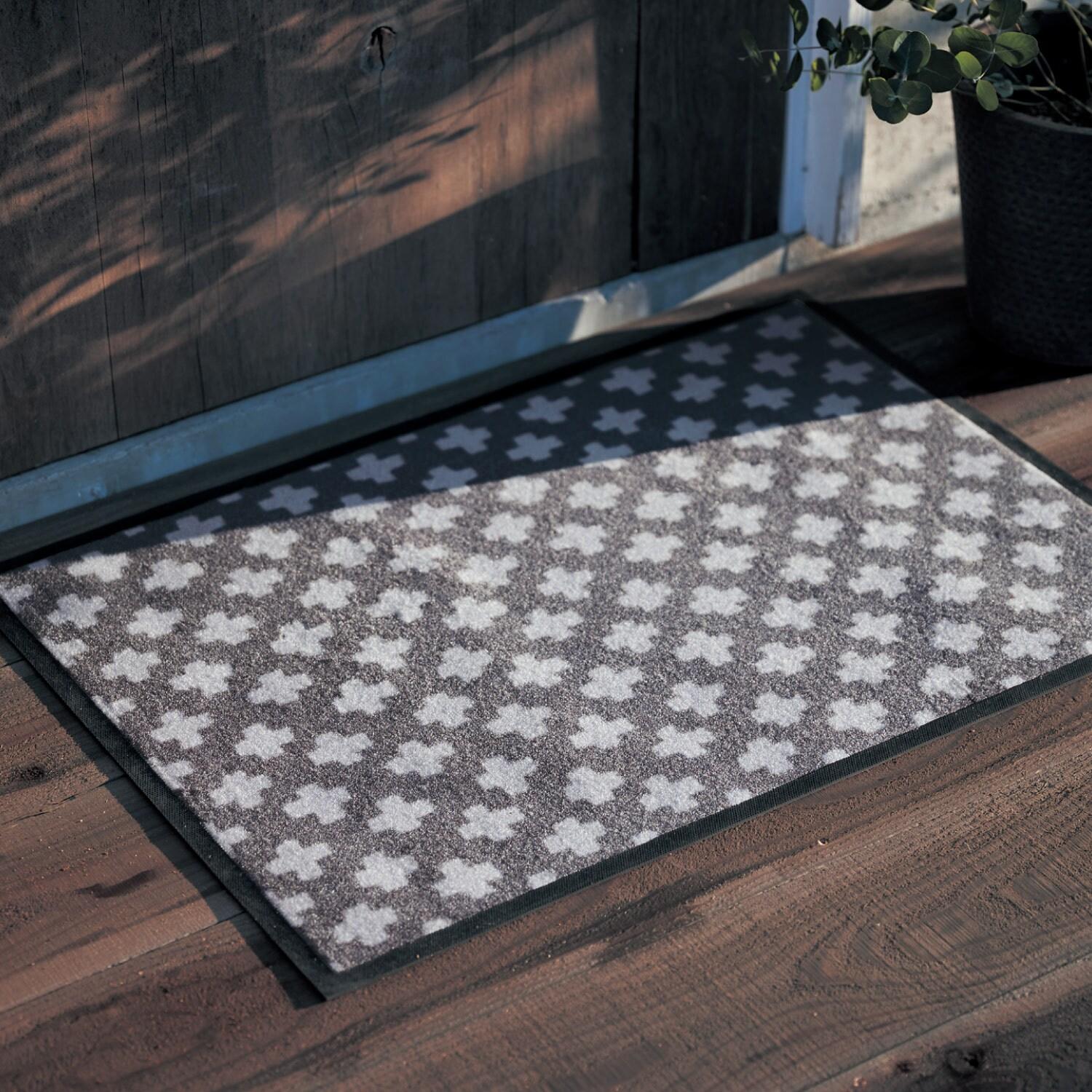 【タイムセール】 シックな北欧調デザインの泥落とし屋外玄関マットの商品写真