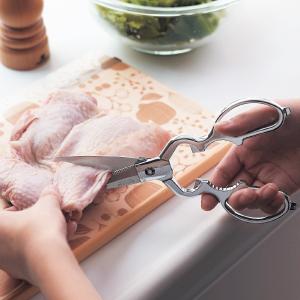 分解できてお手入れ簡単なステンレスキッチンバサミ[日本製]の商品写真