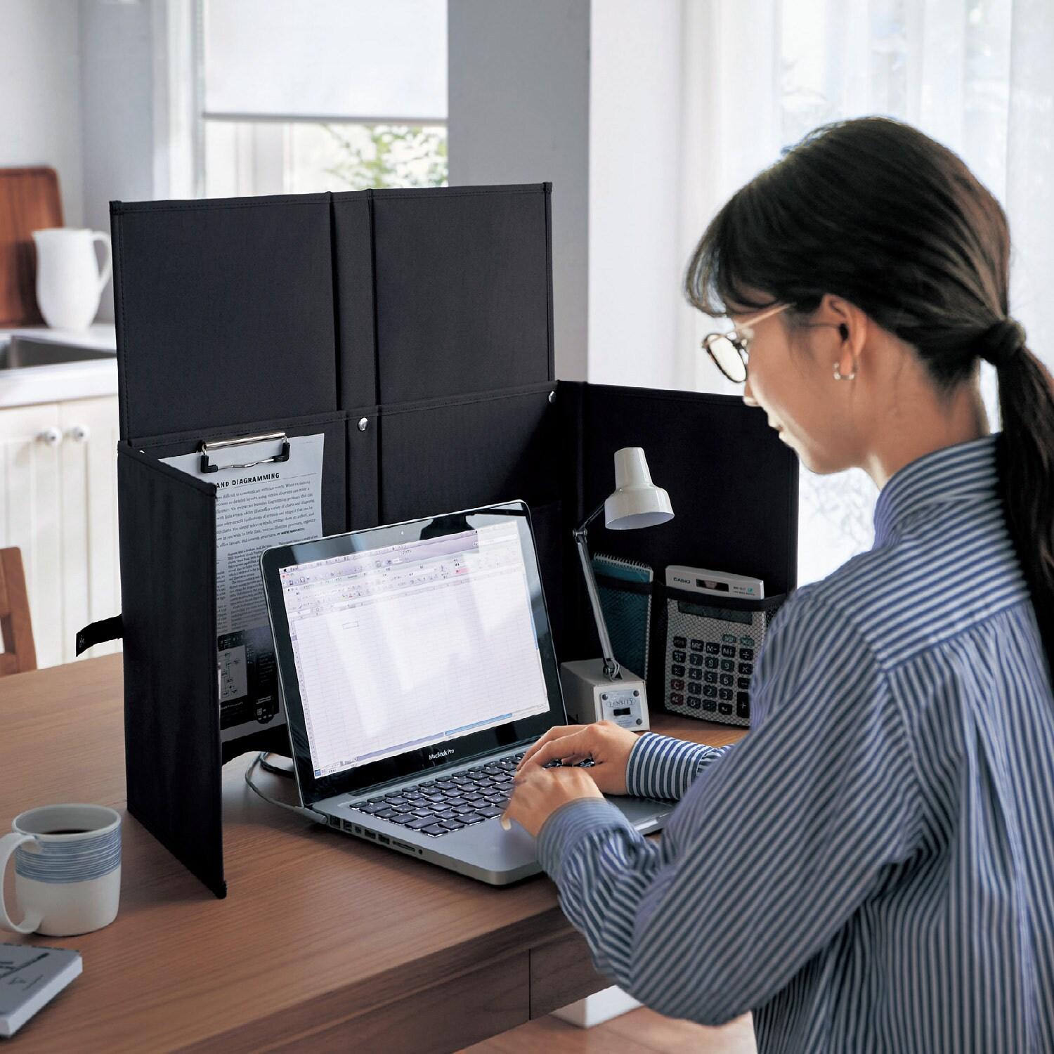 大人も使えるどこでも自習室【在宅ワークに便利 コンパクト収納】の商品写真