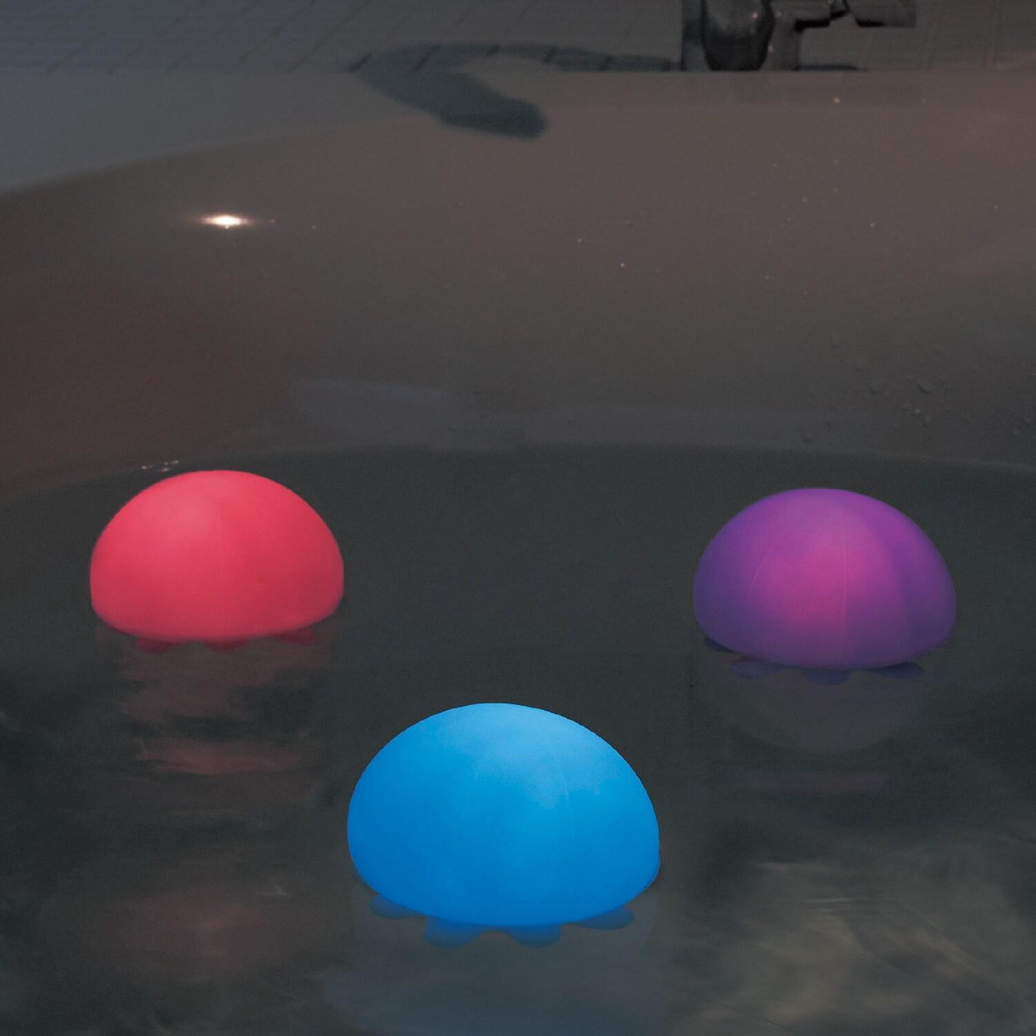 お風呂で楽しめるくらげのライト<径約8cm>の商品写真