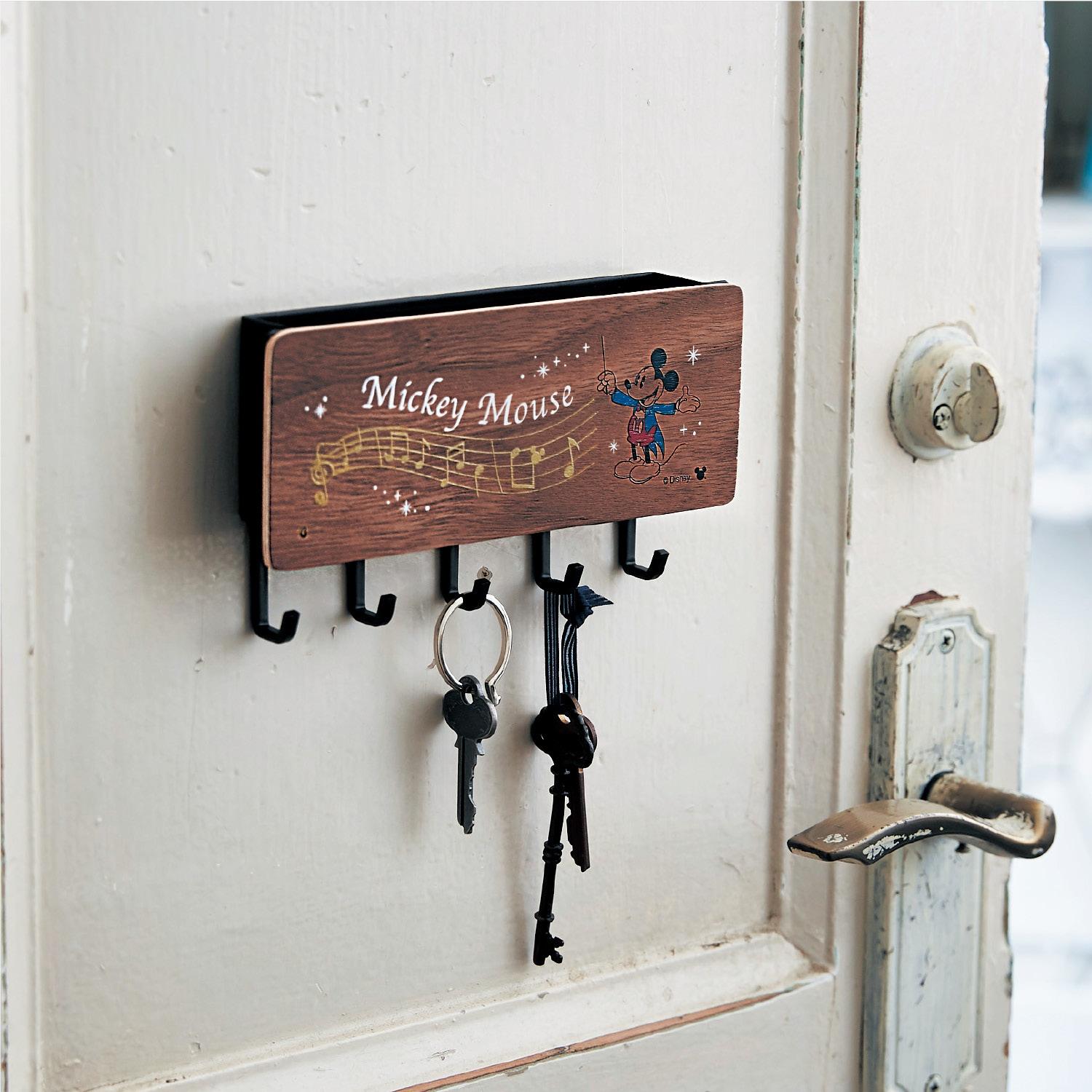 小物入れ付きマグネットキーフック「ミッキーマウス」の商品写真