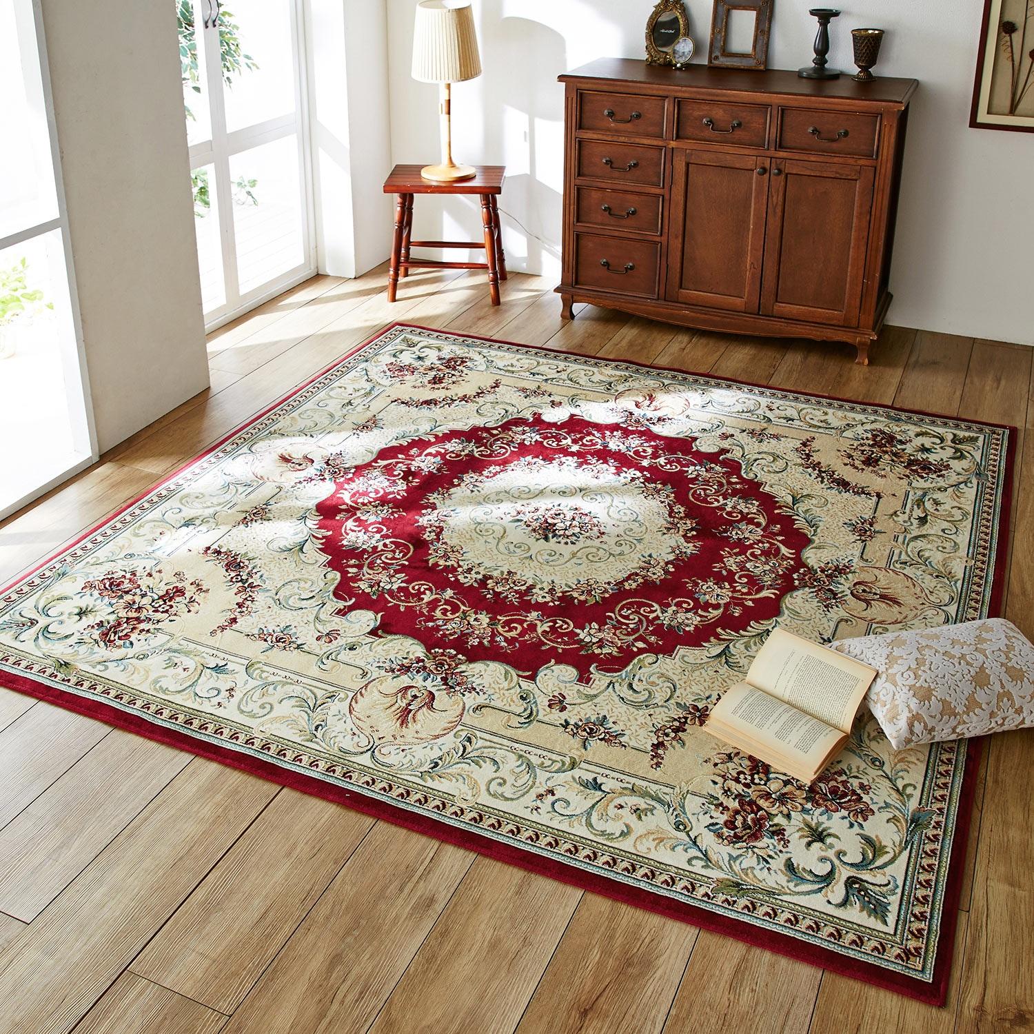 ベルギー製エレガントなモケット織りラグの商品写真