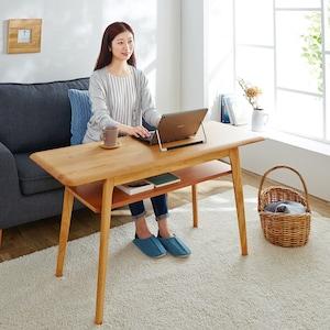 丸みがやさしいソファー前にちょうどいい伸長式リビングローテーブルの商品写真