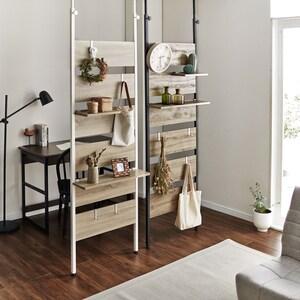 間仕切りとしても使用しやすい突っ張りラックの商品写真