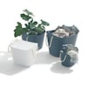 ロープ持ち手のやわらかマルチバスケット2個セット 【選べる4サイズ】の商品写真