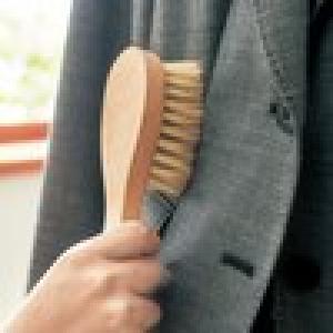 白馬毛の洋服ブラシ[日本製]の商品写真