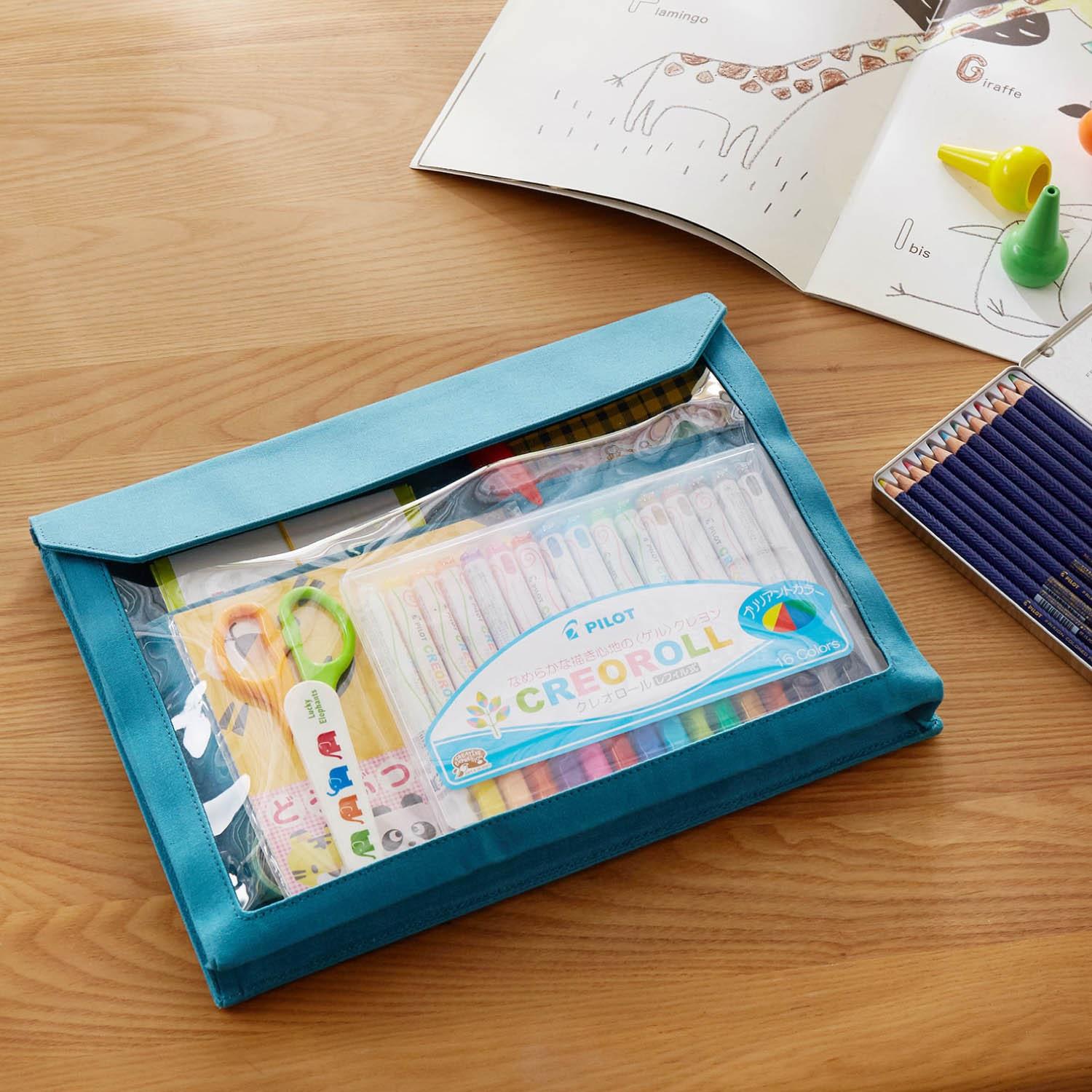 【お絵かき道具やおもちゃの収納に】帆布の収納ケースの商品写真