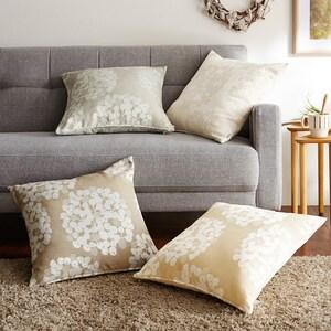 綿混素材のジャカード織クッションカバー「Jフロート」[日本製]の商品写真