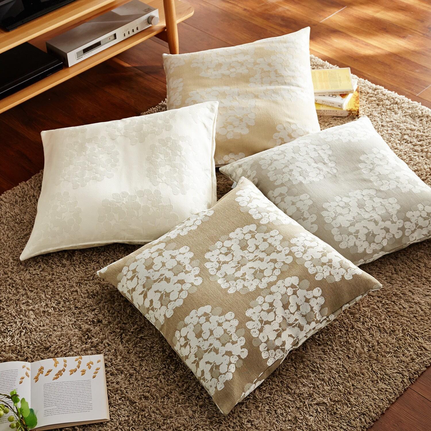 綿混素材のジャカード織座布団カバー「Jフロート」[日本製]の商品写真