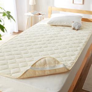 しじらとパイルの綿素材を使ったリバーシブル敷きパッドの商品写真