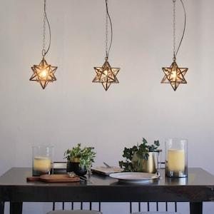星形のスモールペンダントライトの商品写真