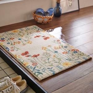 野原の柄のウィルトン織玄関マットの商品写真