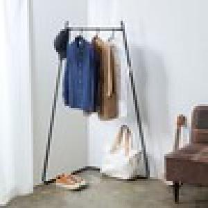 コーナーにすっぽり置けるハンガーラック <幅103cm>の商品写真