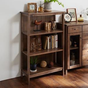 カバ材を使用した懐かしい風合いのオープンラックの商品写真