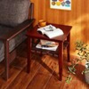 デザイン棚付きサイドテーブルの商品写真