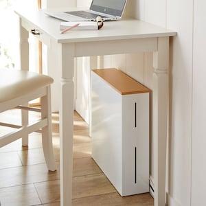 電源タップも収納できるツートンデザインのルーター収納ボックス[日本製]の商品写真